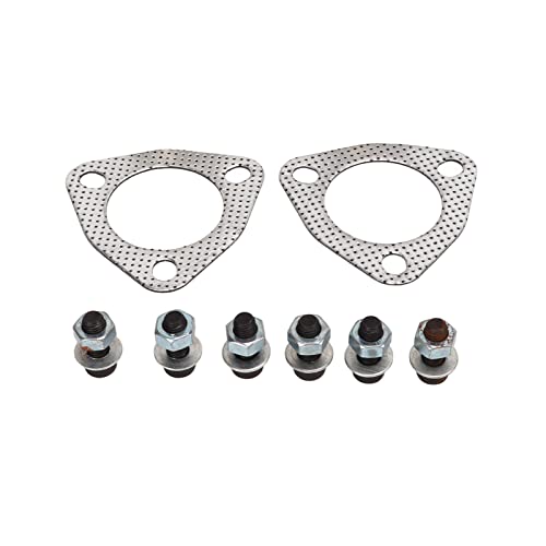 Durchmesser ca. 2 1/2 bis 2 Zoll 3-Schrauben-Auspuff-Reduzierer, Header-Reduzierer-Kollektor-Auspuffrohr-Adapter-Flansch-Reduzierer-Kit Auspuffanlagen-Zubehör Stahl Für Automobile