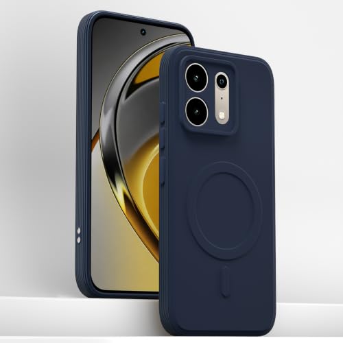 Image of Outlouders Back Cover for Realme P4s 5G | Soft Matte Silicone | Slim Fit | Magnetic-Safe Logo Design (Magnetic-Safe Not Compatible) | Shockproof | Camera Protection Bumper Case (Blue)