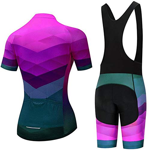 Conjunto de roupas femininas de ciclismo de estrada camisa de manga curta respirável para ciclismo c