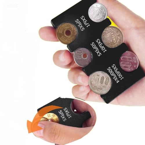 Organizador multi secciones para monedas color negro miniatura 3