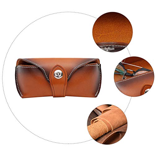 ULTECHNOVO Óculos Óculos de Sol Saco De Armazenamento Caixa de Armazenamento De Óculos De Couro Caso