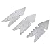 ChgImposs Screw Thread Pitch Cutting Gauge Tool Set, Stainless Steel Centre Gage with 55 Degree Inch System & 60 Degree Metric System