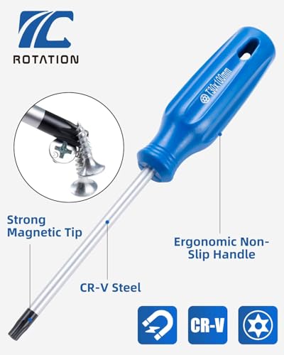 Image of ROTATION 7PC Magnetic Torx Screwdriver Set T8, T10, T15, T20, T25, T27, T30