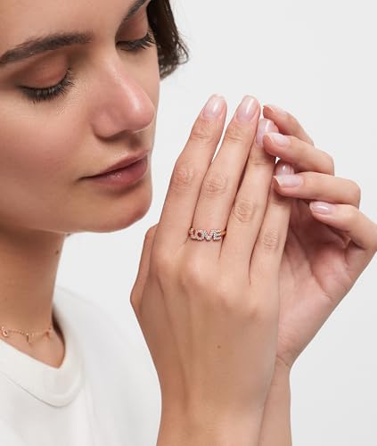 Tamaris Damen Ring TJ-0712-R-56 aus 925 Silber in IP Roségold mit Zirkoniasteinen – Ansicht 3