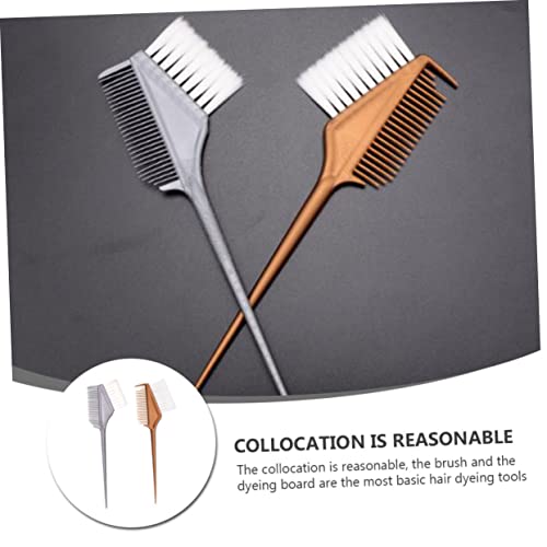 FRCOLOR 4 Pcs Pente Cabelo Tingido Tiara Com Orelhas Raposa Lado Escova Aplicadora Tintura Cabelo Ki