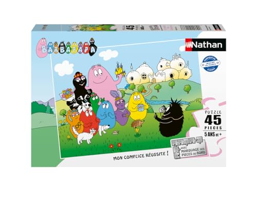 Nathan - Puzzle Enfants - 45 pièces - Le Monde des Barbapapa - Fille ou garçon dès 5 Ans -...