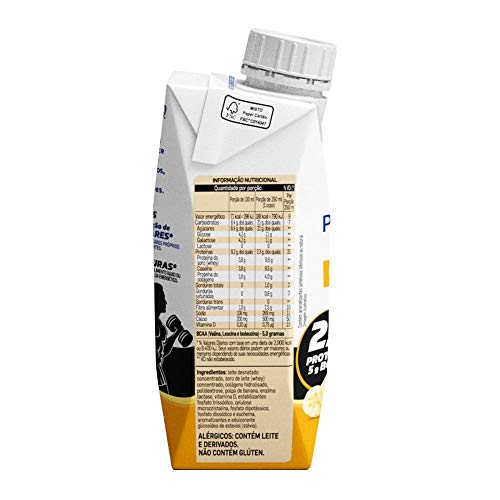 Kit Piracanjuba Whey Zero Lactose Sabor Banana 6x250ml
