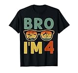 Bro I’m 4 Years Old Birthday Party Kids Boys Tee