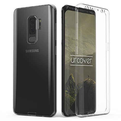 Urcover Funda Compatible con Samsung Galaxy S9 Plus Mejorada Cover 360 Grados edicion Blanda Carcasa, Carga inalámbrica Qi, Case Transparente