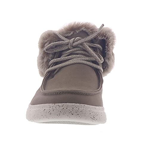 Skechers Women's Bobs Skipper - Hang Glider Sneaker, Taupe, 6