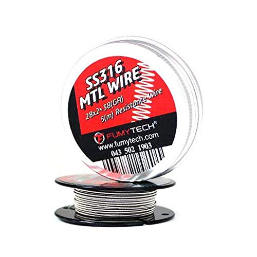 Fil rsistif Fused Clapton SS316 MTL - Fumytech - Sans tabac ni nicotine -  Vente interdite aux personnes ges au de moins de 18 ans - 0 MG :  Amazon.fr: High-Tech