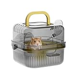 Design à une main : la cage de voyage pour hamster dispose d'une poignée à une main qui garantit une manipulation et une portabilité sans effort, ce qui en fait un sac de transport sécurisé pour votre animal de compagnie. Son matériau léger et durable améliore la commodité tandis que la poignée de transport offre un confort supplémentaire pendant le transport, idéal pour les courts voyages ou les visites chez le vétérinaire