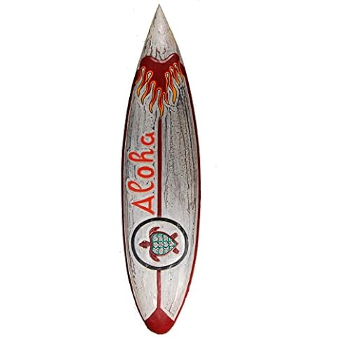 Deko Surfboard Aloha Fire in 100cm Größe zum Aufhängen Lounge Style Cover