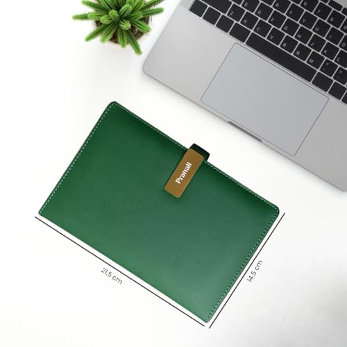 Image of Giftana Personalized Diary with Name, Customized Leather Notebook Diary with Magnetic Flip Lock, A5 Size, 192 Ruled Pages Office Diaries for Writing, New Year Corporate Gifts for Employee (Green)