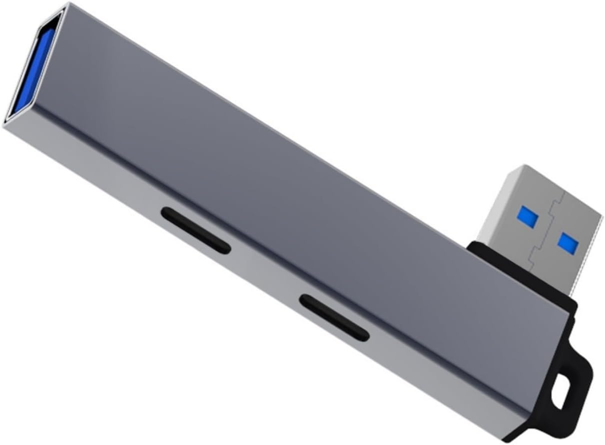 Hub USB 3.0 a Type C y USB 3.0, EXPANSION, ESTCNK, Gris