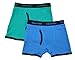 Calvin Klein Little/Big Boys' Assorted Boxer Briefs (Pack of 2), Blue/Teal ,6/7