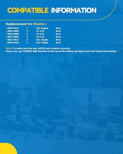 Image of PHILTOP 512347 x1 Rear Wheel Bearing Hub Assembly for Mazda 3, Mazda 5