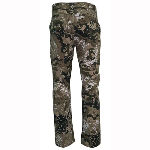 Pnuma Outdoors Prevail Pant, Caza Camo, 4-Way Stretch, Abrasion-Resistant, Articulated Knees, Side Zips (PR-PT-OV)2