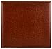 Pioneer 12 Inch by 12 Inch Postbound Embossed Sewn Leatherette Cover Memory Book, Brown