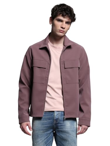 Image of JACK & JONES Men's Polyester Standard Length A-Line Coat