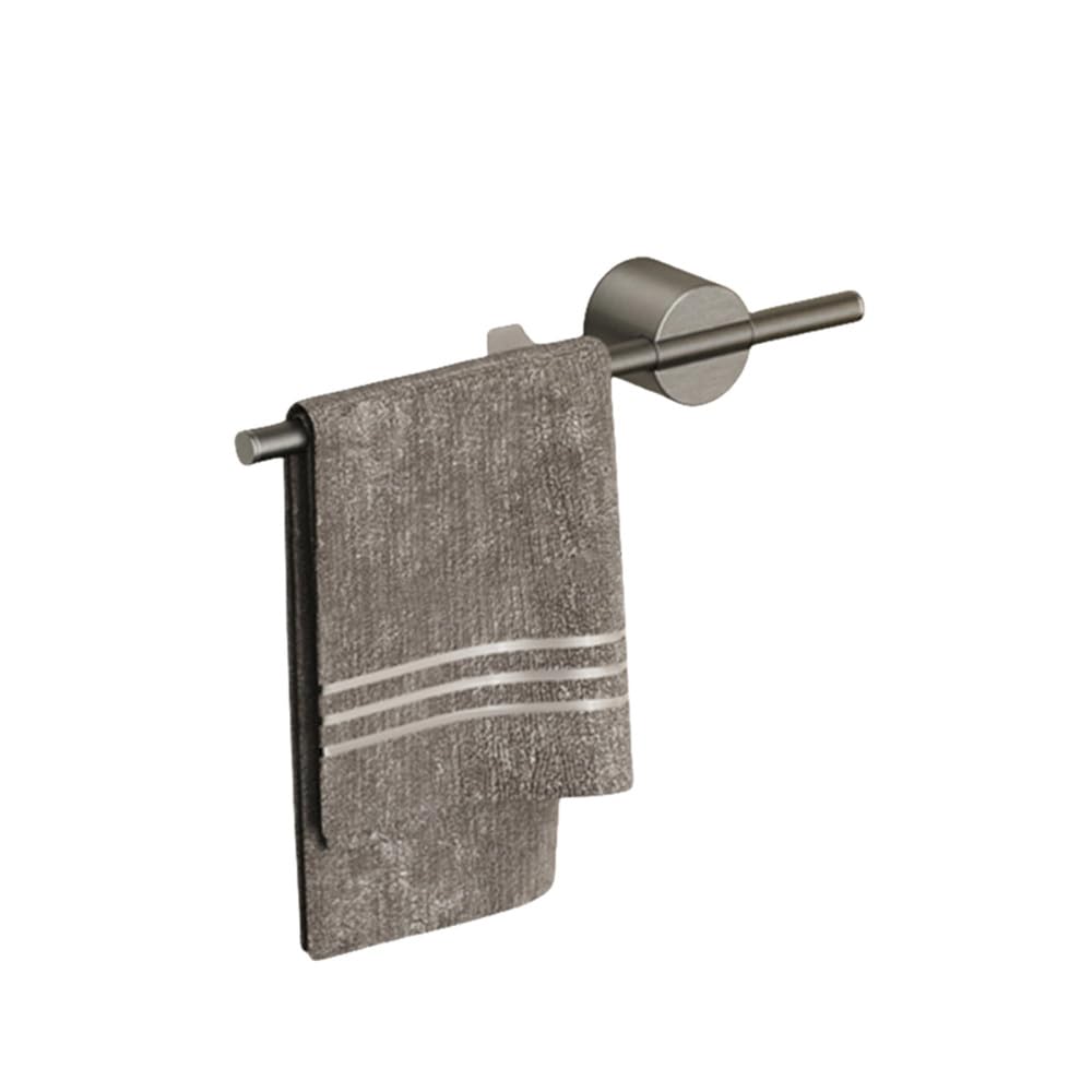 Barre à serviettes noire pour une salle de bain moderne et ordonnée
