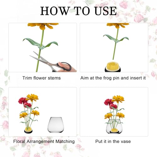 Kenzan grenouille à fleurs réutilisables pour stabiliser vos bouquets - 5