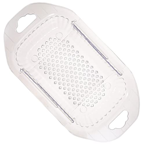 DINHEAROM Cesta de Desagüe de Cocina Transparente Colador para Fregadero Cesta de Drenaje de Verduras y Escurridor Usar para Cocinas