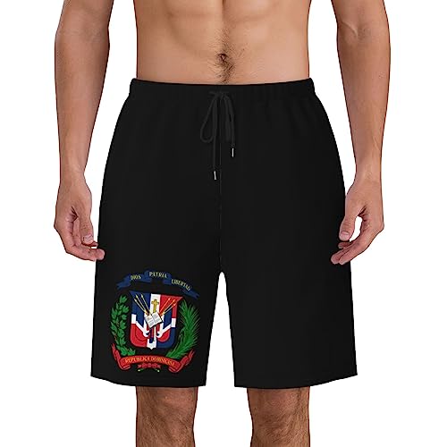 ROHKAO Dominican Republic Swim Trunks Man Quick Drying Swim Suits Mesh Lining with Pockets Board Shorts2