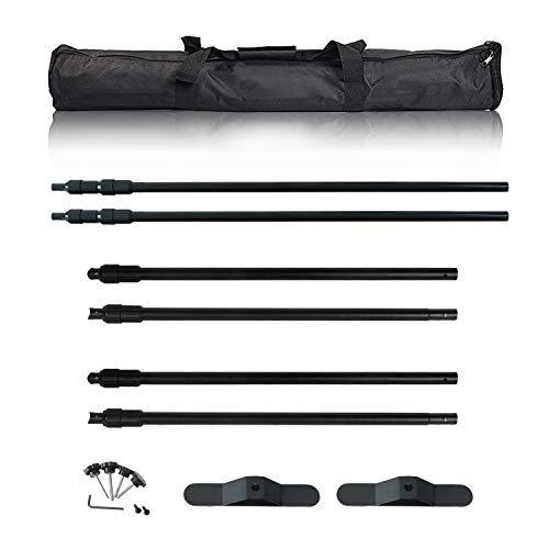 Aktop 8X8 Ft Heavy Duty Backdrop Banner Stand Kit, Adjustable Photography Step And Repeat Stand For Parties, Portable Trade Show Photo Booth Background With Carrying Bag #TOP6