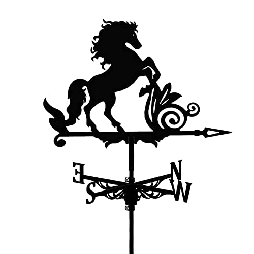 Girouette de jardin en métal HHRFCS piquet de cour et indicateur de vent