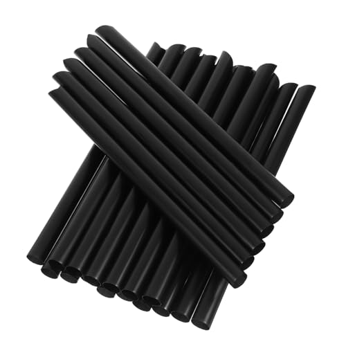 Pitillos desechables negros 19 cm diámetro 1.1 cm 100 uds