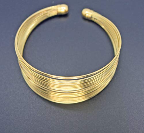 Moochi Gold Plated Multiple Strands Necklace Earrings Bracelet Ring Jewelry Set #TOP3