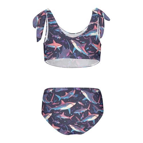 Wusikd Sharks Girls Swimsuits Two Piece Swimming Swimwear Bikini Set for for Girls Size 3T2