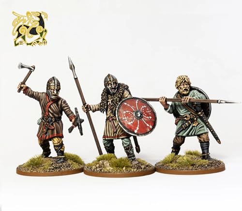 Wargames Delivered - Miniaturas Saxon de 28mm sin armadura 36 pcs miniatura 7