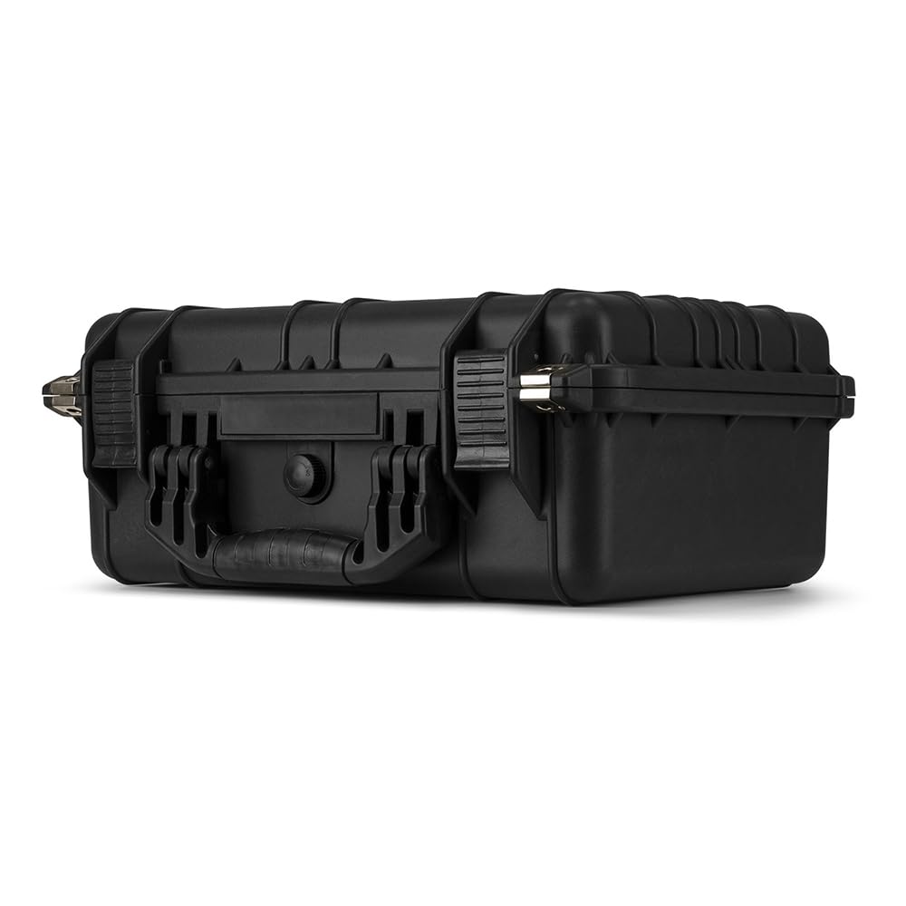 Power Dynamics GIGCase8, Universal Hard Case Kamera Koffer Schaumstoff, DJ Koffer, Foto Koffer, Schutzkoffer, DJ Universalkoffer, Wasserdichter Koffer, Transportkoffer mit Schaumstoff, Schwarz