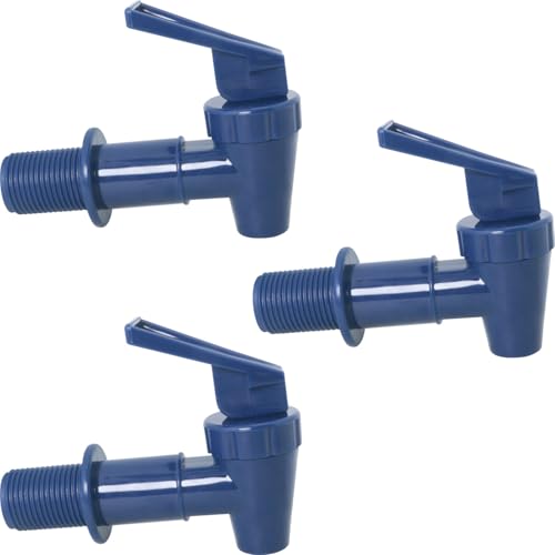 ITROLLE 3PCS Beverage Dispenser Plastic Cooler Replacement Tap Blue 8x6.5cm Water Dispenser Accessories for Thermos Bottles Enzyme Barrel Containers