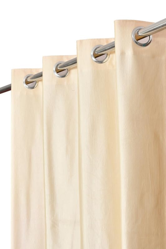 Buy FabFabriX Premium Plain Solid Room Darkening Door Eyelet Curtain