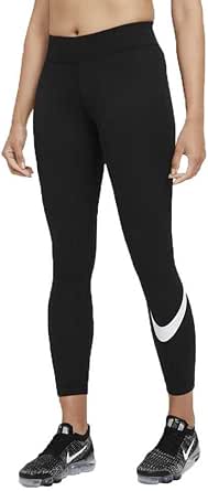 NIKE(ナイキ) レディース NSW エッセンシャル スウッシュ タイツ MR CZ8531 ブラック/ホワイト S