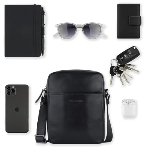 Bandolera compacta de piel bugatti Romano: elegancia y distinción masculina 5