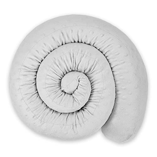 Tochtstopper raam- of zijslaapkussen 200 cm - sierkussen lichaamskussen zijslaapkussen raamafdichting deurmat tochtstopper voor deur en raam windstopper bedrol Minky Lichtgrijs - Image 3