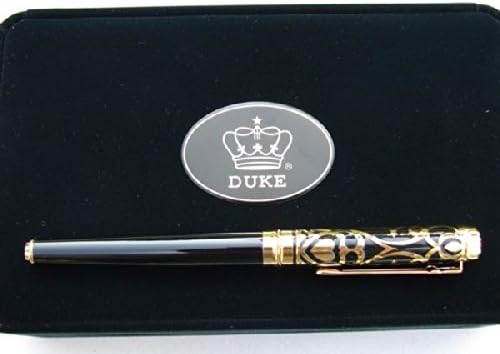 Lanxivi Duke Sweet Heart Pattern Gold Trim Fountain Pen Sapphire Jewerly with Original Gift Box