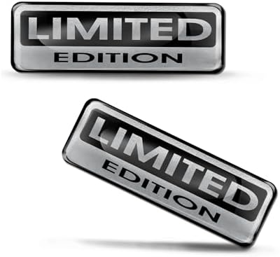 Black Limited Edition Car Badge Glossy Metal 3D Logo Emblem Auto Sticker Decal E - Foto 9