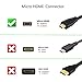 Anbear HDMI to Micro HDMI Adapter for GoPro Hero & Action Cameras - 4K/3D Supported