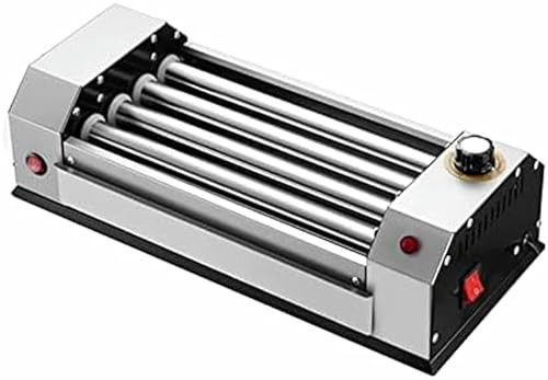 Macchina a rullo per hot dog in acciaio inox, 600 W, cottura efficiente con rulli termici, design compatto e facile da pulire per cucina, colazione e pasti veloci