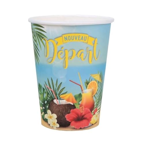 1001decotable - 20 Gobelets en carton Départ en Retraite Cover