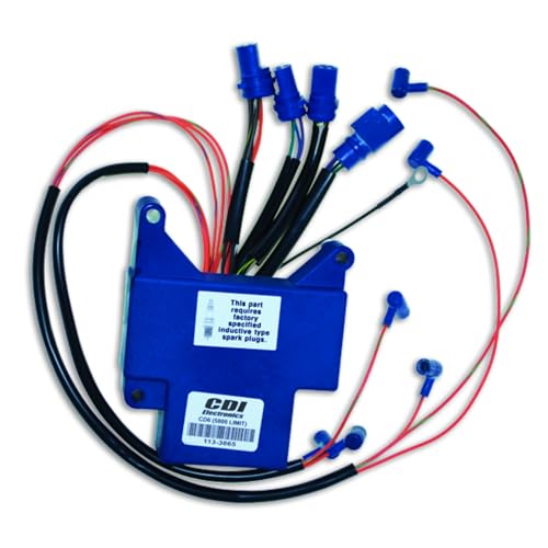CDI Electronics 113-3865 Johnson/Evinrude Power Pack - 6 Cyl (1989-1992),Black/Blue