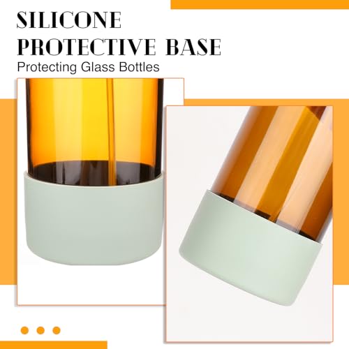 ZENOWICK Glass Spray Bottles, Refillable Empty Containers with Silicone Sleeve, Upgraded Adjustable Nozzle Spray Bottle Sets for Cleaning, Essential Oils, Hair (Amber) - Image 6