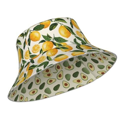 Image of Bucket Hat Double-Side-Wear Reversible Sun Hat Beach Travel Hiking for Women Men