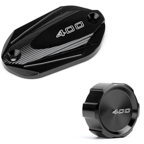 Tapa de depósito de líquido de frenos negra compatible con moto Kawasaki Z400 2019 y 2020