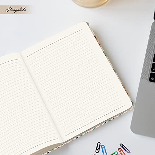 Image of Jhingalala Hardbound Cover Personal Diary | Flower Pattern Theme Printed A5 Journal For Girls (20 x 14.5 cm, 80 GSM, 192 Ruled Pages)